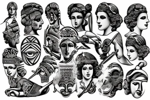 Greek statue tattoo idea