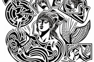 Greek statue tattoo idea