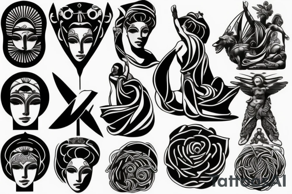 Roman sculpture tattoo idea