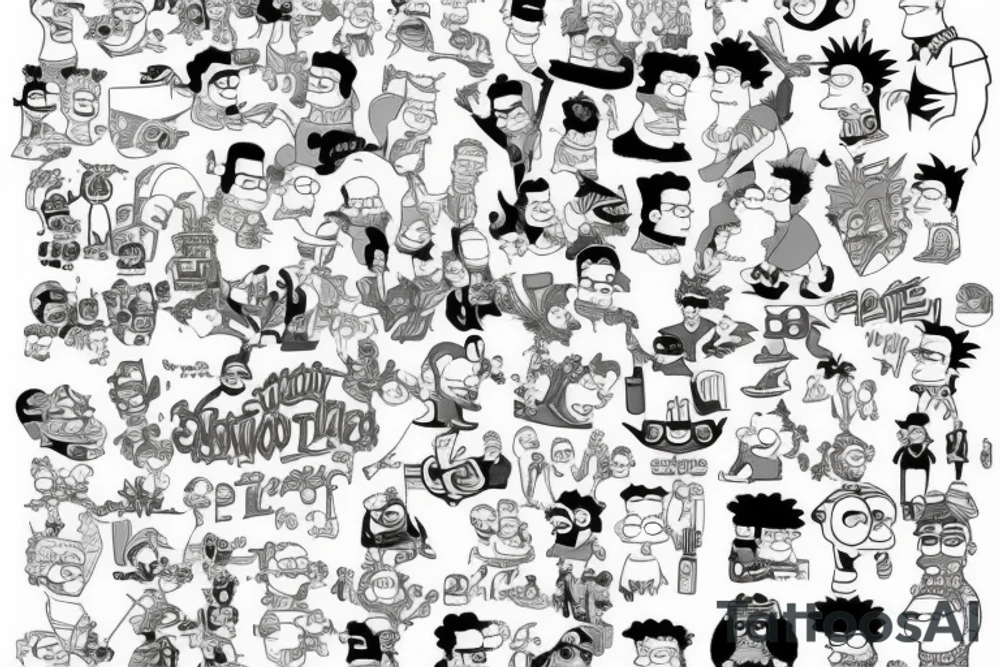 The simpsons tattoo idea