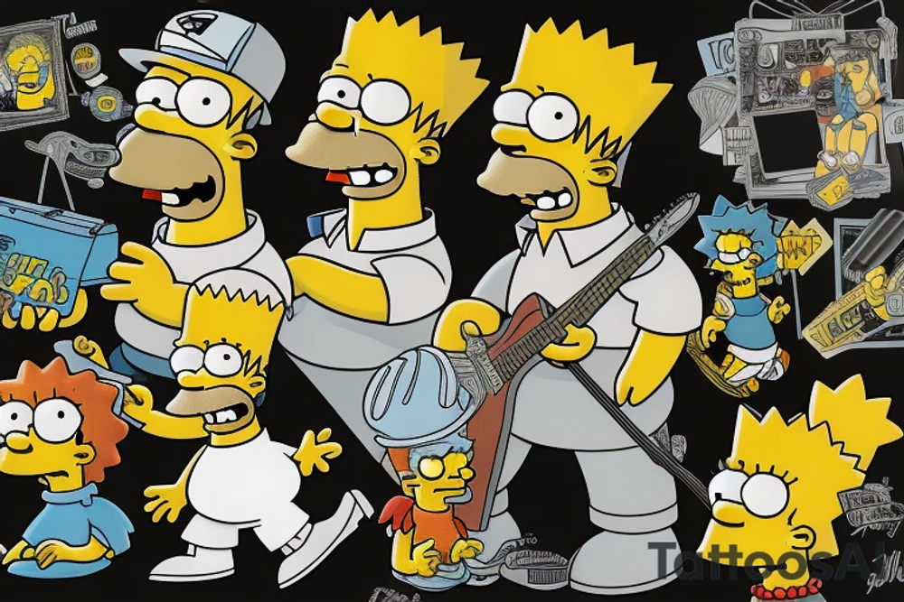 The simpsons tattoo idea
