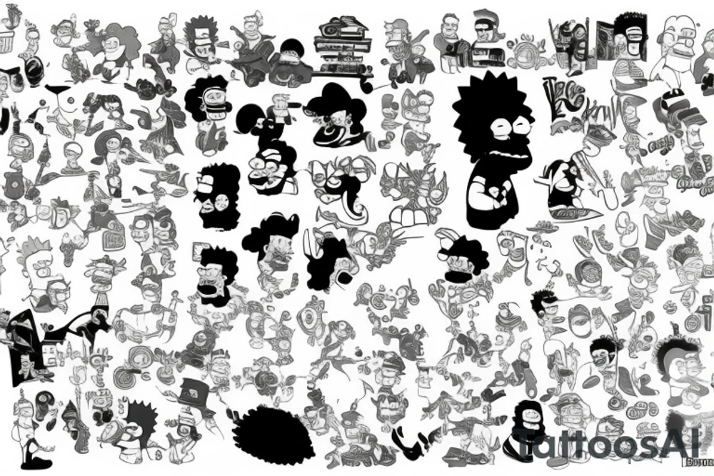 The simpsons tattoo idea