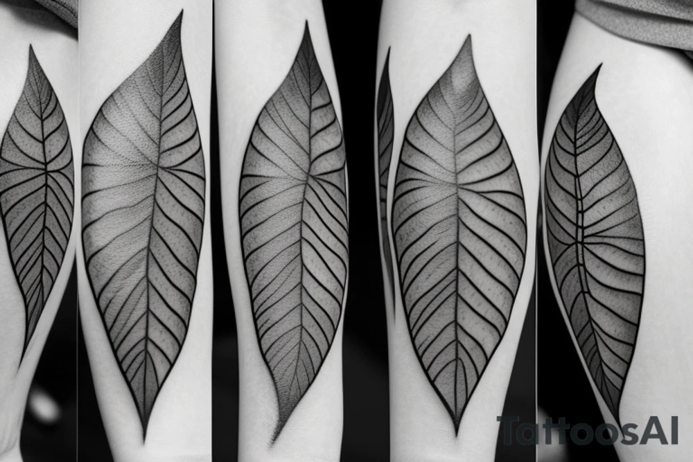 Leaves tattoo idea