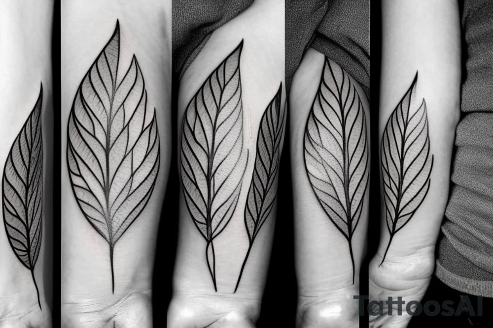 Leaves tattoo idea