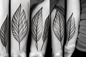 Leaves tattoo idea