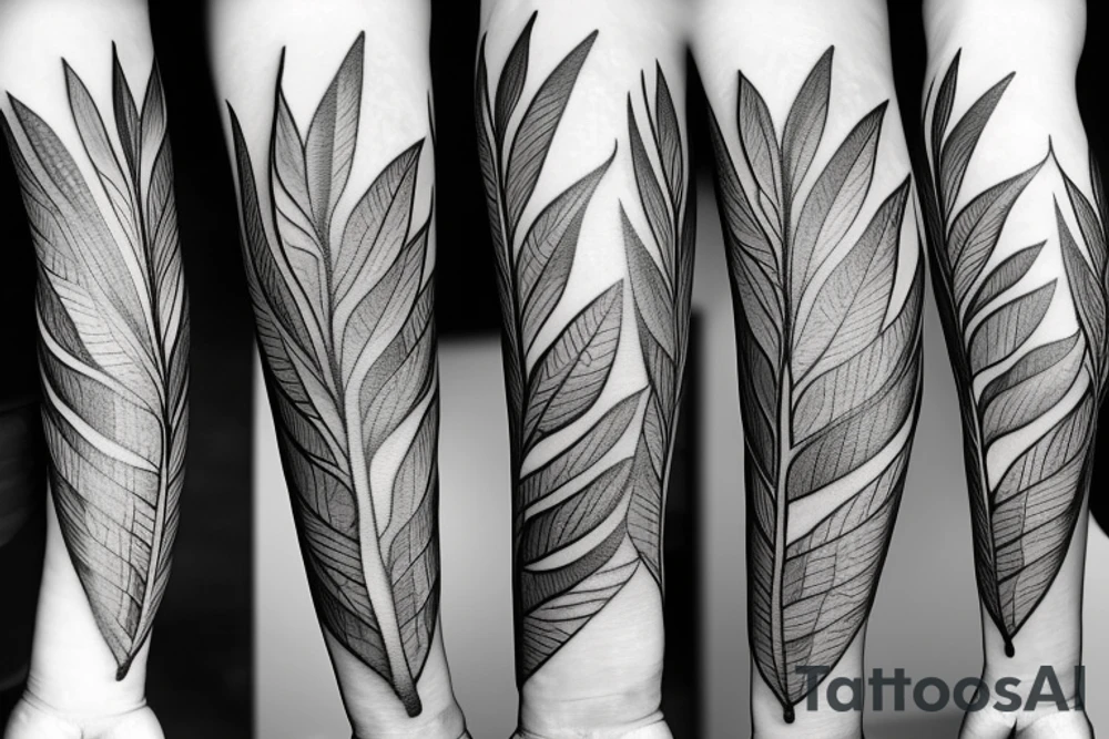 Leaves tattoo idea