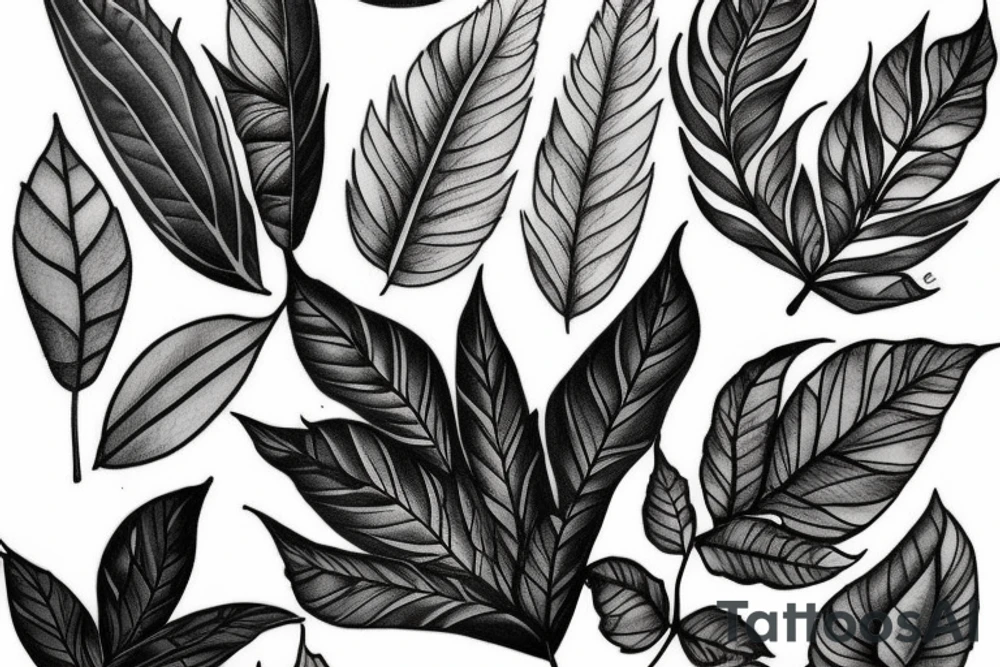 Leaves tattoo idea