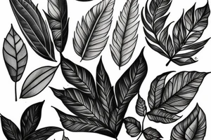 Leaves tattoo idea