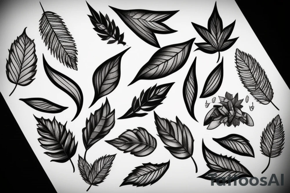 Leaves tattoo idea