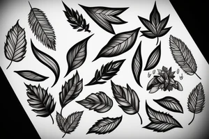 Leaves tattoo idea