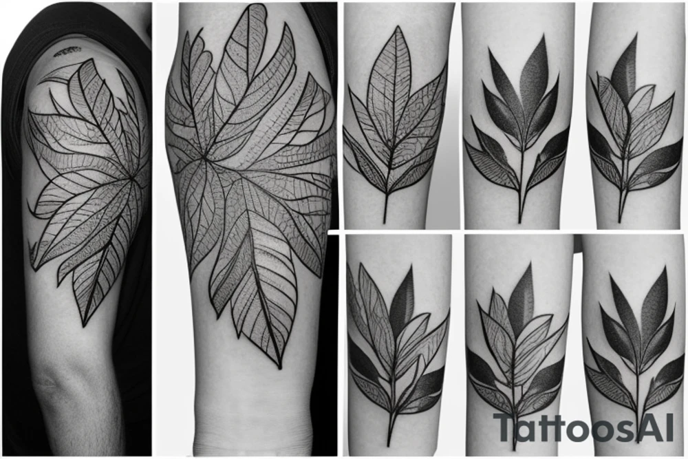 Leaves tattoo idea