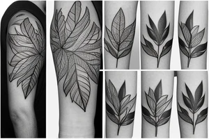 Leaves tattoo idea