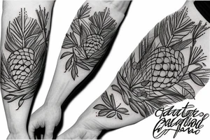 Pine cones tattoo idea
