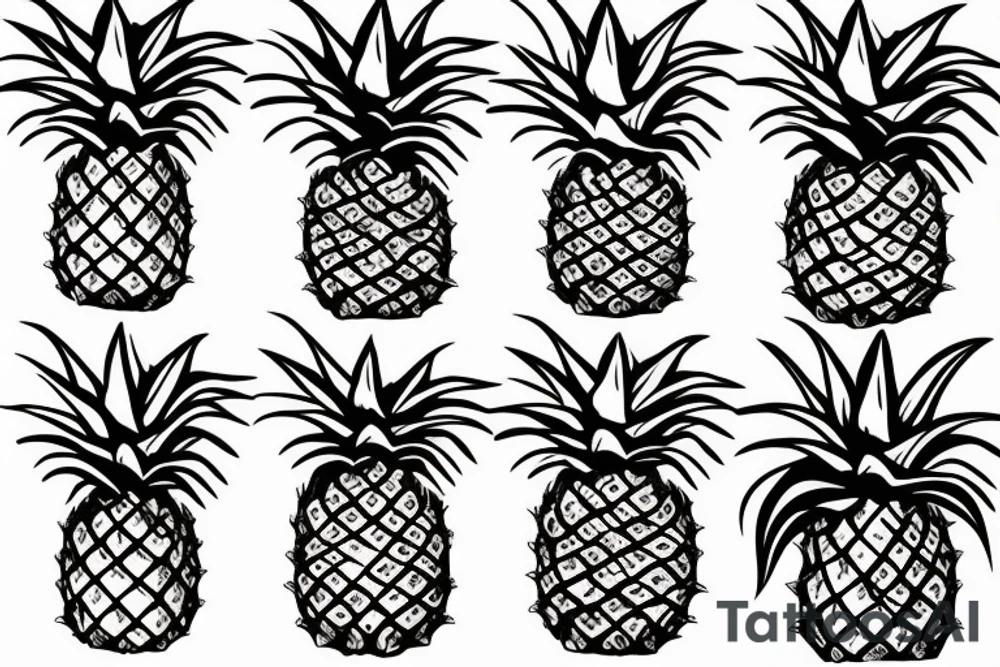 Pineapple tattoo idea