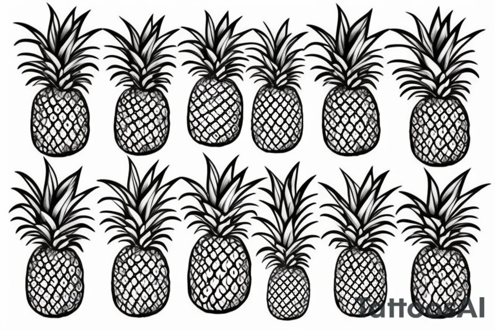 Pineapple tattoo idea