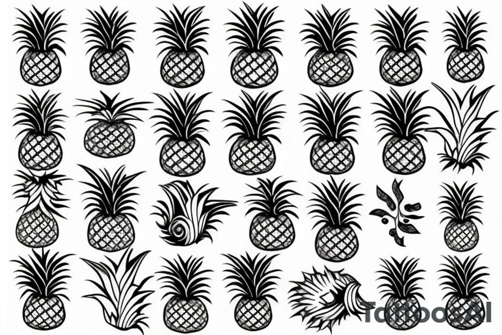 Pineapple tattoo idea