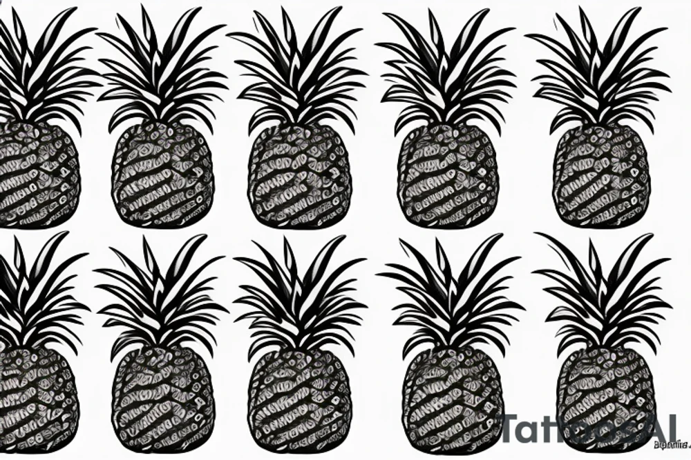 Pineapple tattoo idea