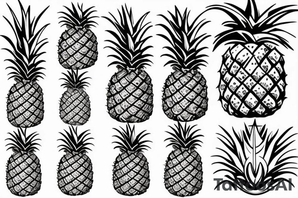 Pineapple tattoo idea