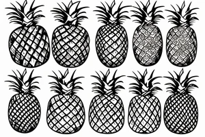 Pineapple tattoo idea