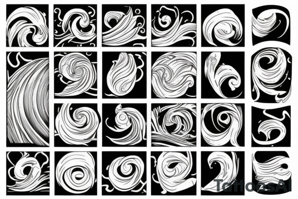 Waves tattoo idea