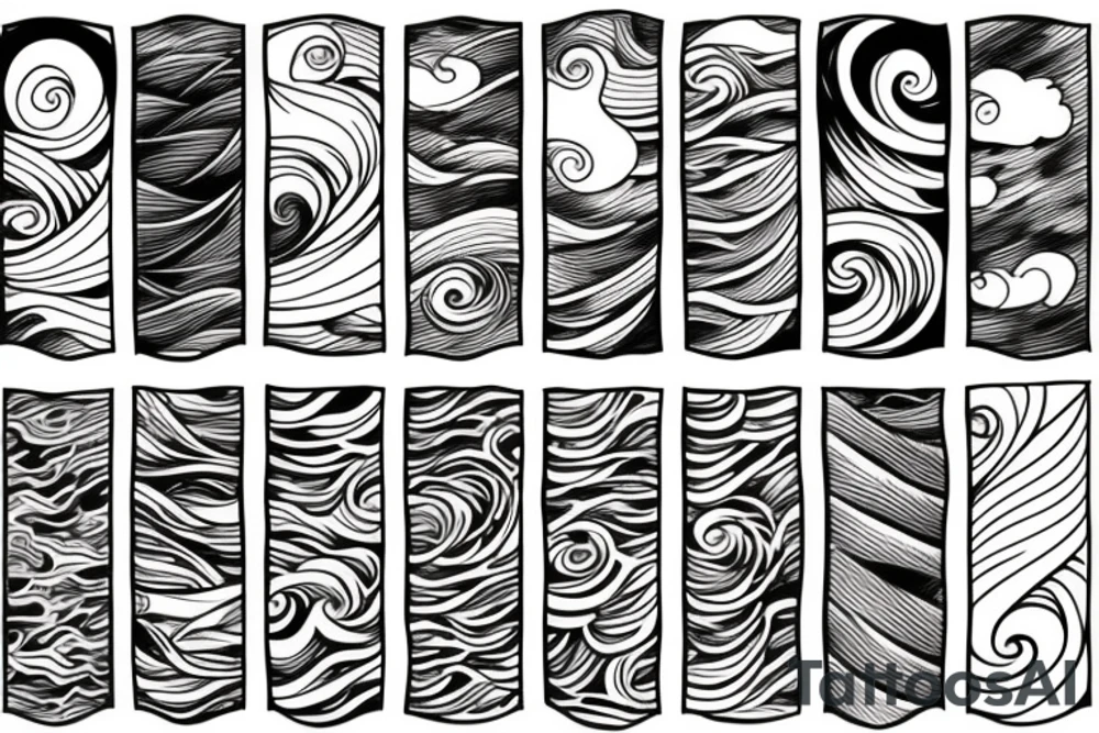 Waves tattoo idea