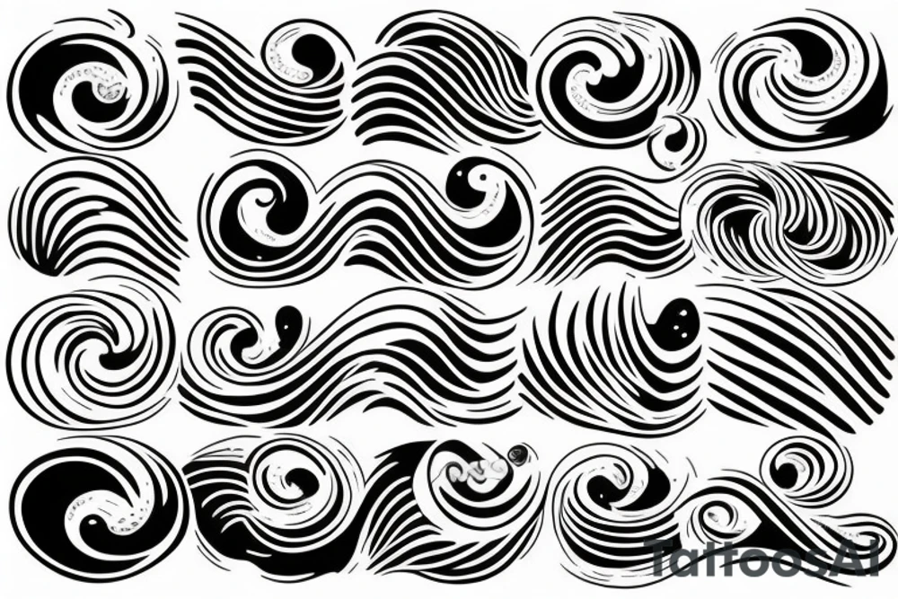 Waves tattoo idea