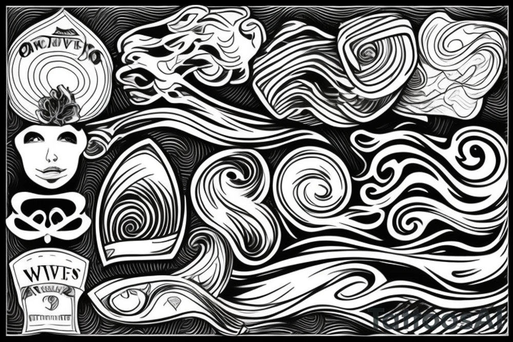 Waves tattoo idea