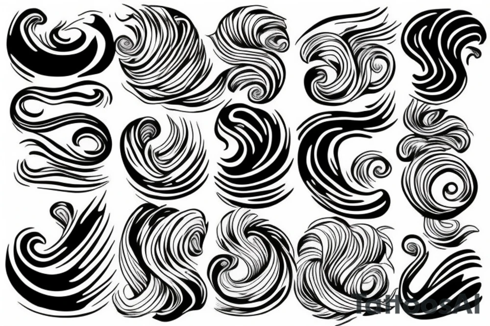 Waves tattoo idea