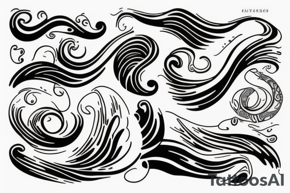 Waves tattoo idea