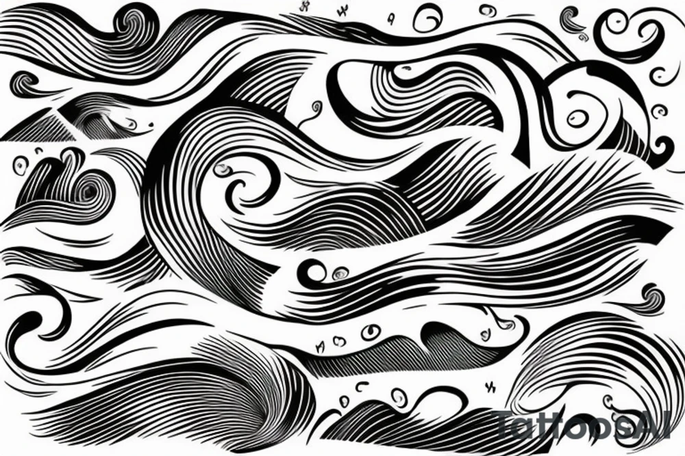 Waves tattoo idea