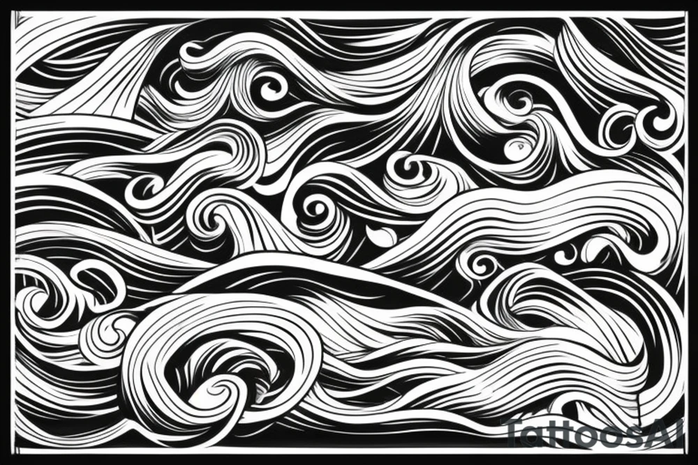 Waves tattoo idea