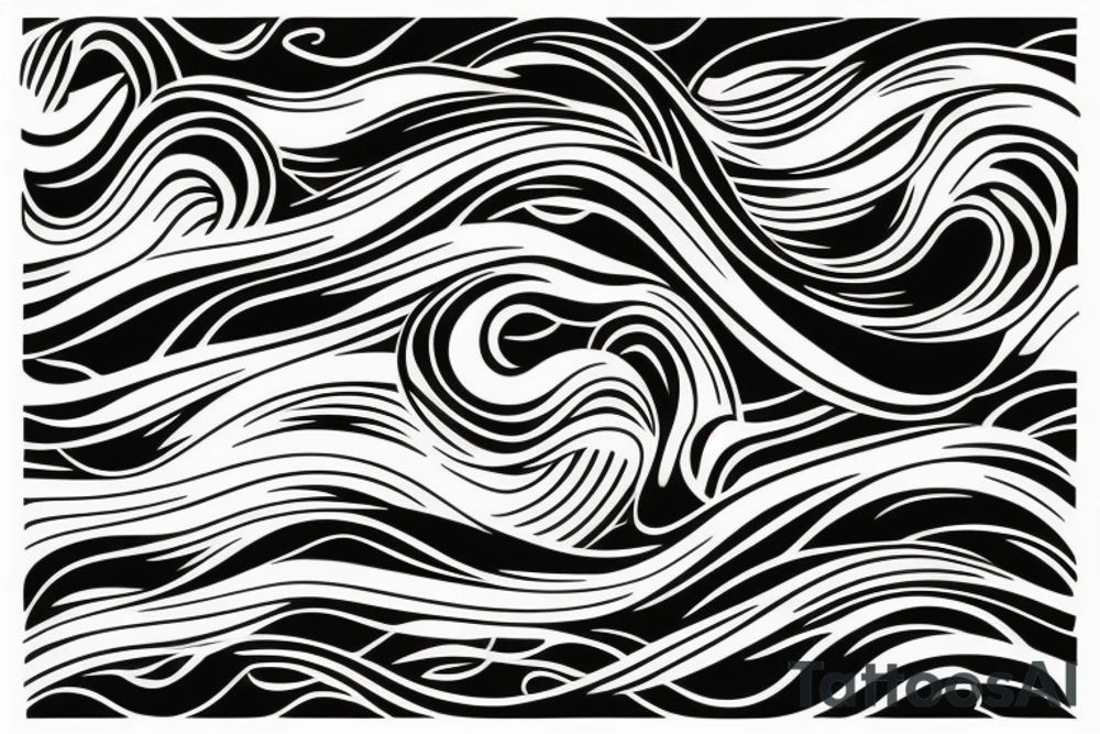 Waves tattoo idea
