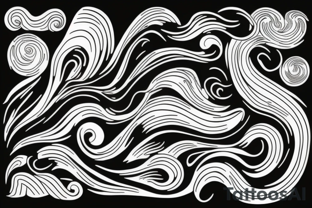 Waves tattoo idea