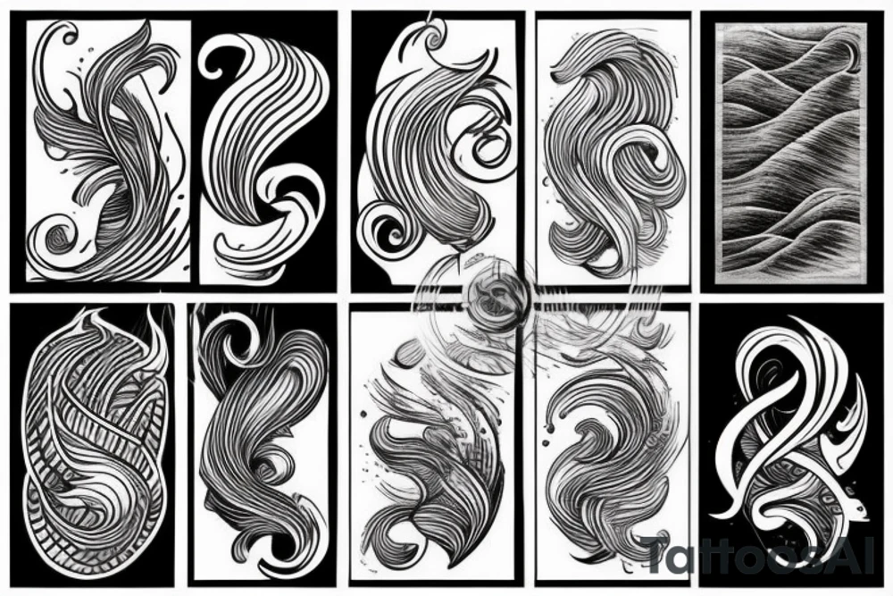 Waves tattoo idea