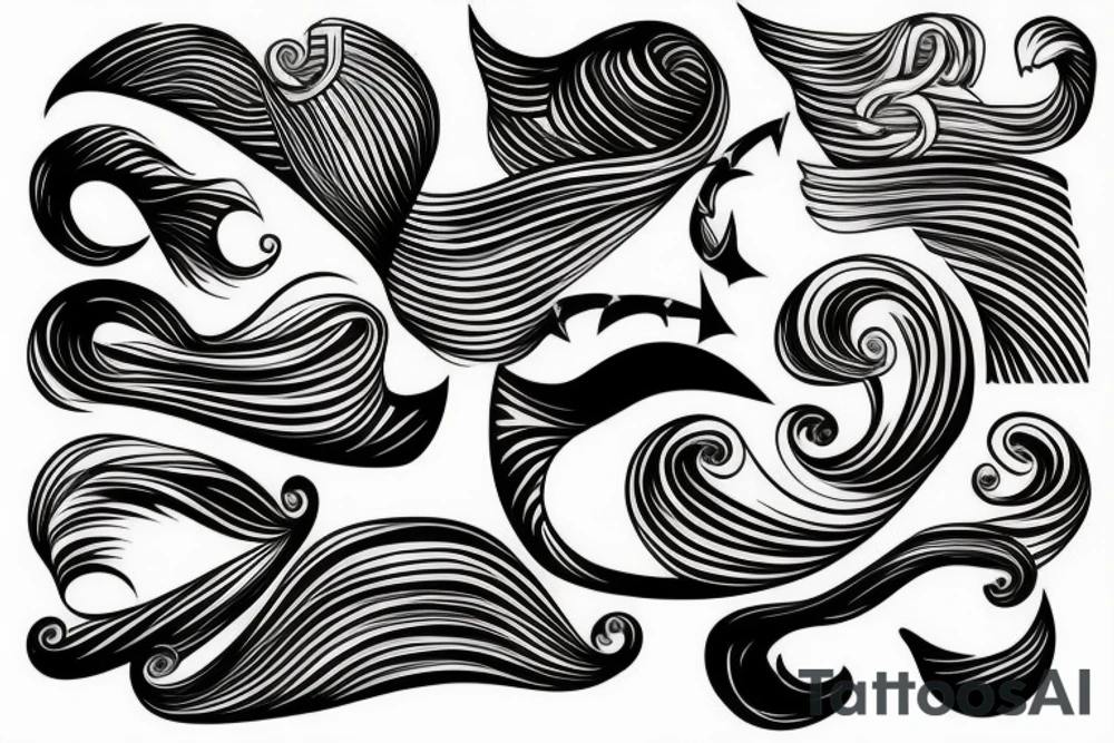 Waves tattoo idea