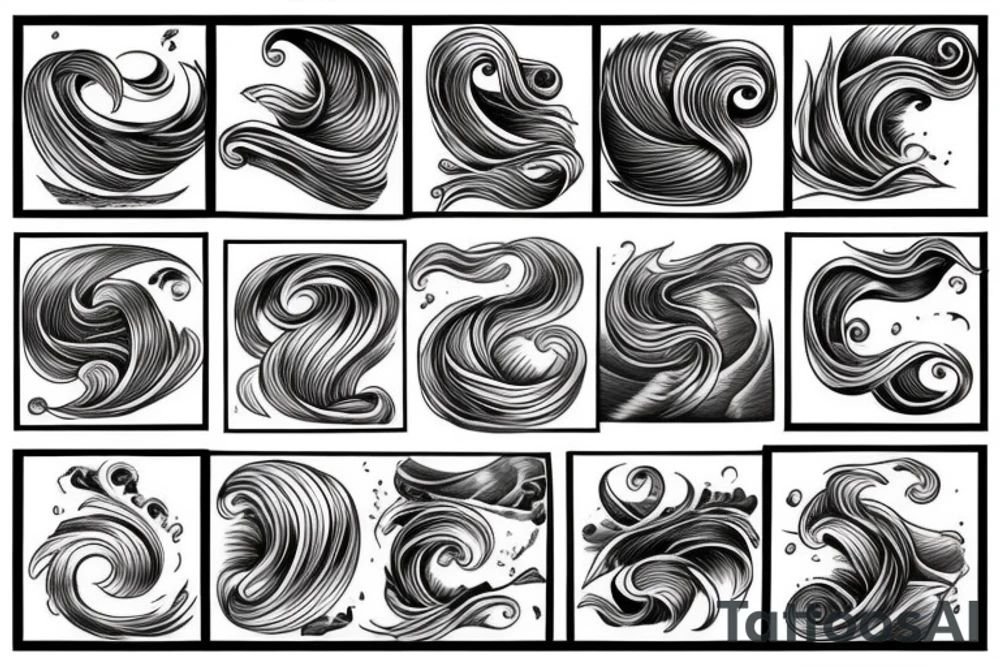 Waves tattoo idea