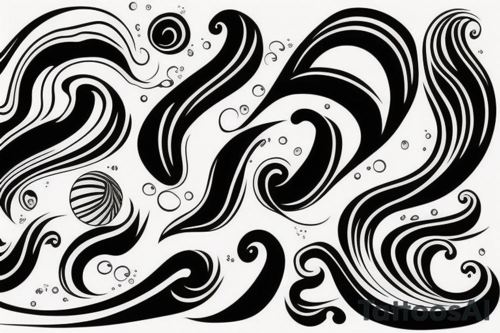 Waves tattoo idea
