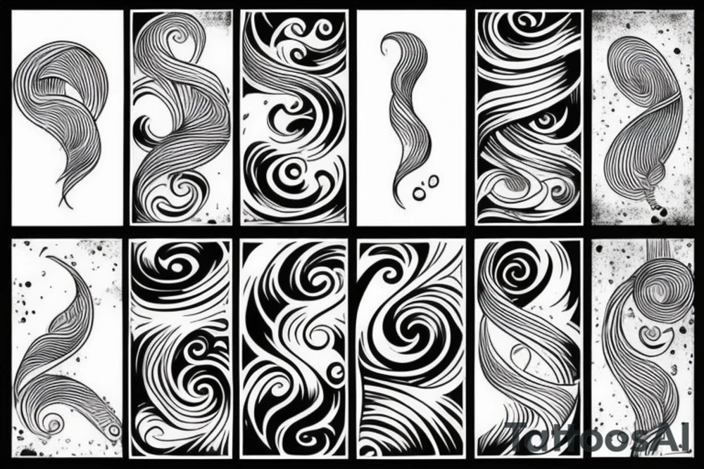 Waves tattoo idea
