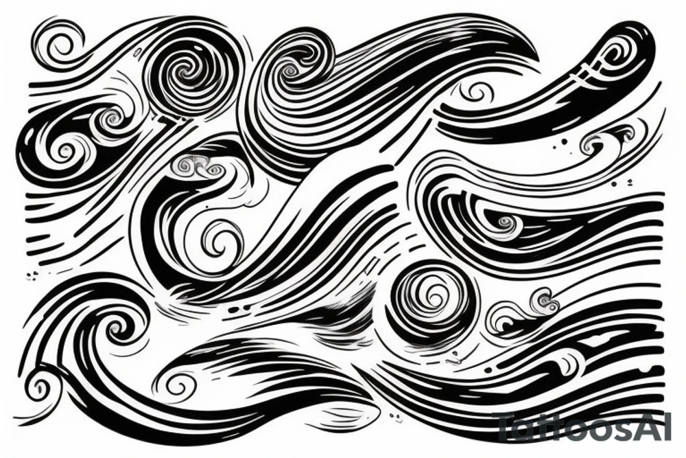 Waves tattoo idea