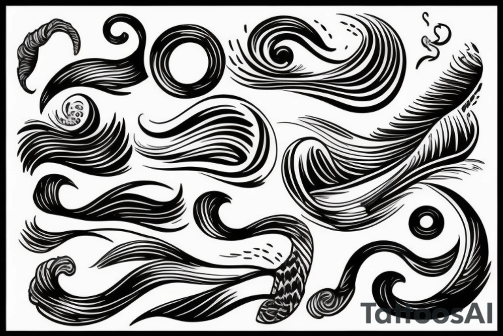 Waves tattoo idea