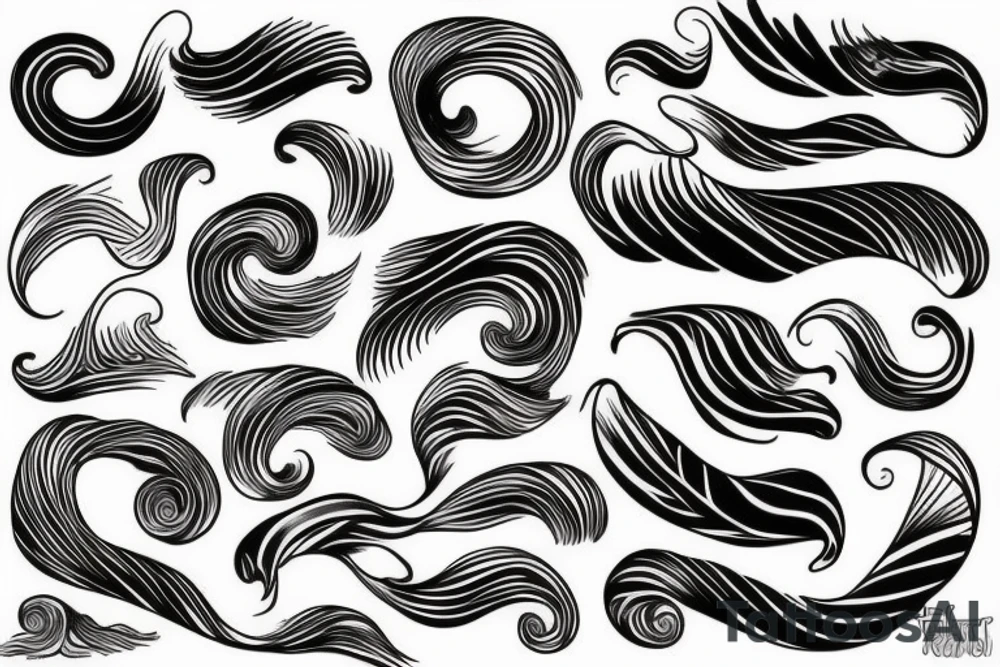 Waves tattoo idea