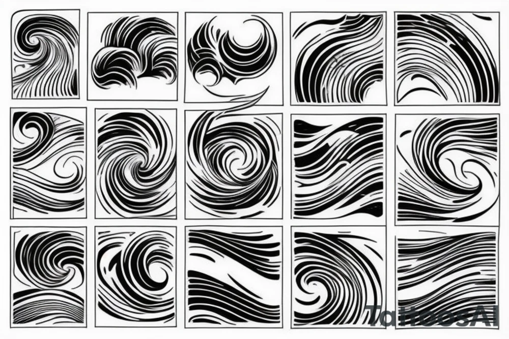 Waves tattoo idea
