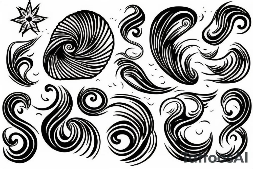 Waves tattoo idea