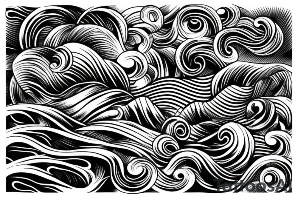 Waves tattoo idea
