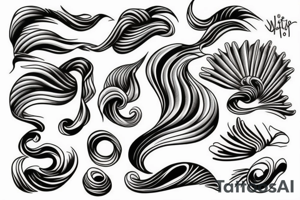 Waves tattoo idea