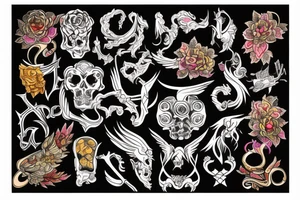 Berlin, traditional, mysterious, colorful tattoo idea