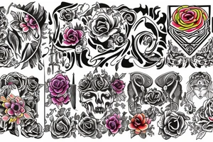 Berlin, traditional, mysterious, colorful tattoo idea