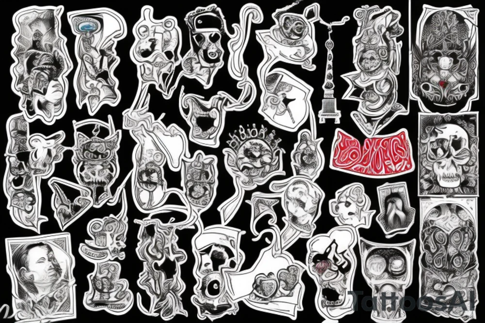 Berlin, traditional, mysterious, colorful tattoo idea