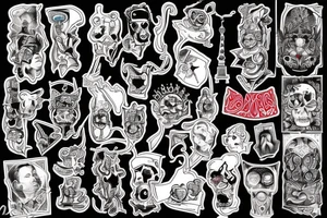 Berlin, traditional, mysterious, colorful tattoo idea