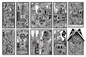 berlin skyline tattoo idea